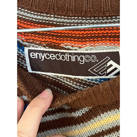 🔥 RARE Vintage Enyce Knit Sweater Striped Y2K 90s Streetwear Hip Hop Retro 3XL - Picture 5 of 5
